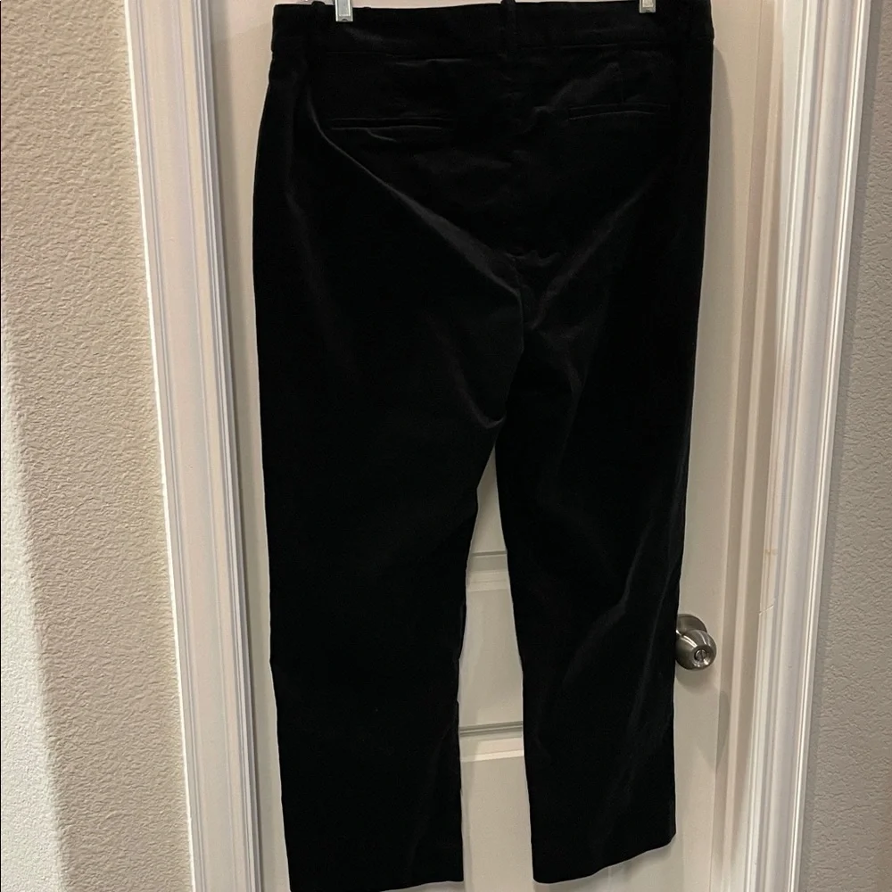 J. Crew Black Velvet Kallie Pants - Picture 3 of 12
